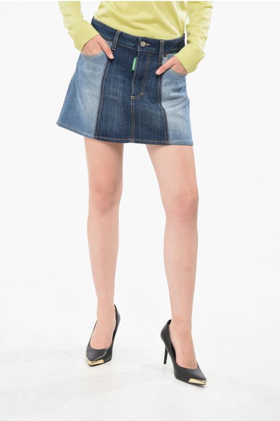  디스퀘어드2 숏 스커트 S73MA0482S30819470 Blue