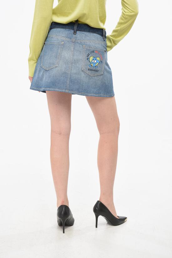  디스퀘어드2 숏 스커트 S73MA0482S30819470 Blue - DSQUARED2