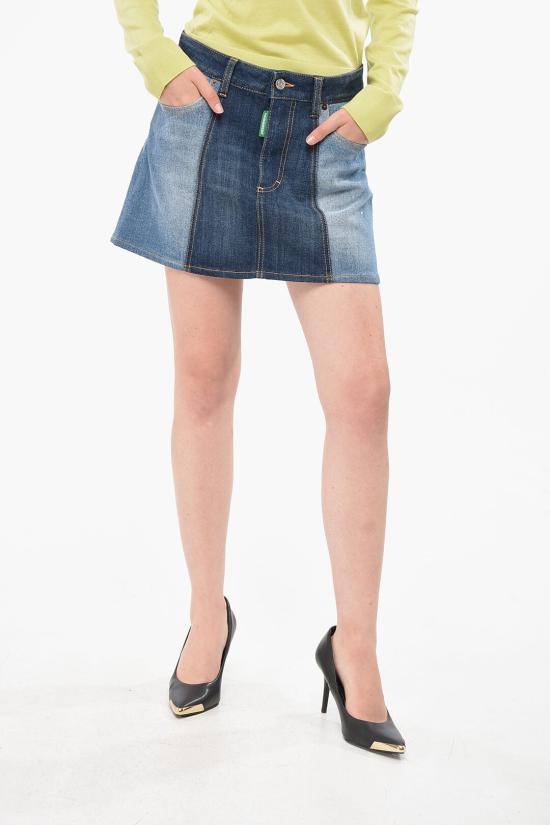  디스퀘어드2 숏 스커트 S73MA0482S30819470 Blue