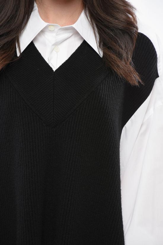  마르지엘라 셔츠 S51DL0356 S44720 976 Black White - MAISON MARGIELA