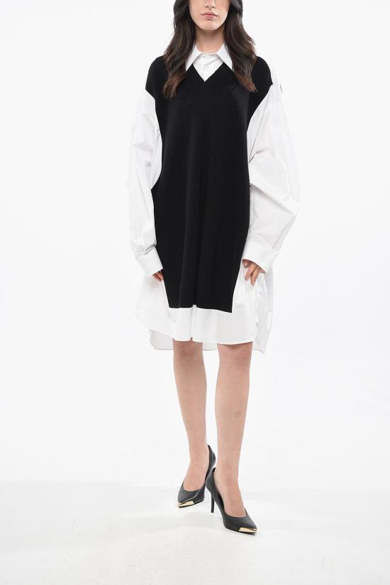  마르지엘라 셔츠 S51DL0356 S44720 976 Black White