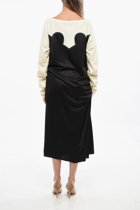  마르지엘라 롱 원피스 S51DD0013 S23008 967 Beige Nero - MAISON MARGIELA