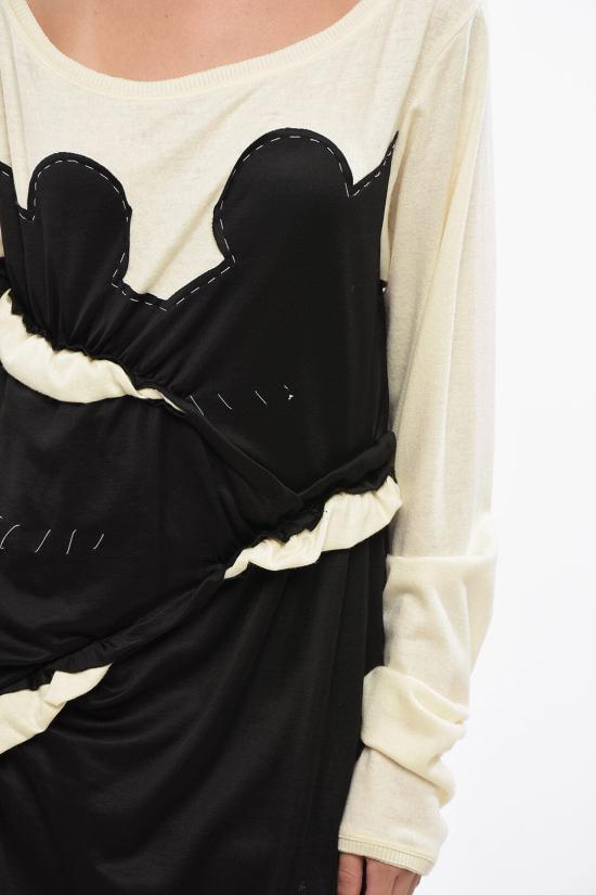  마르지엘라 롱 원피스 S51DD0013 S23008 967 Beige Nero - MAISON MARGIELA