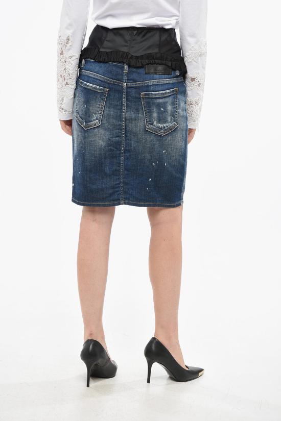  디스퀘어드2 데님 스커트 S72MA0971S30342470 Blue - DSQUARED2