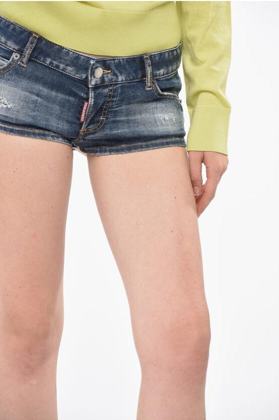  디스퀘어드2 데님 숏팬츠 S72MU0477S30789470 Blue - DSQUARED2