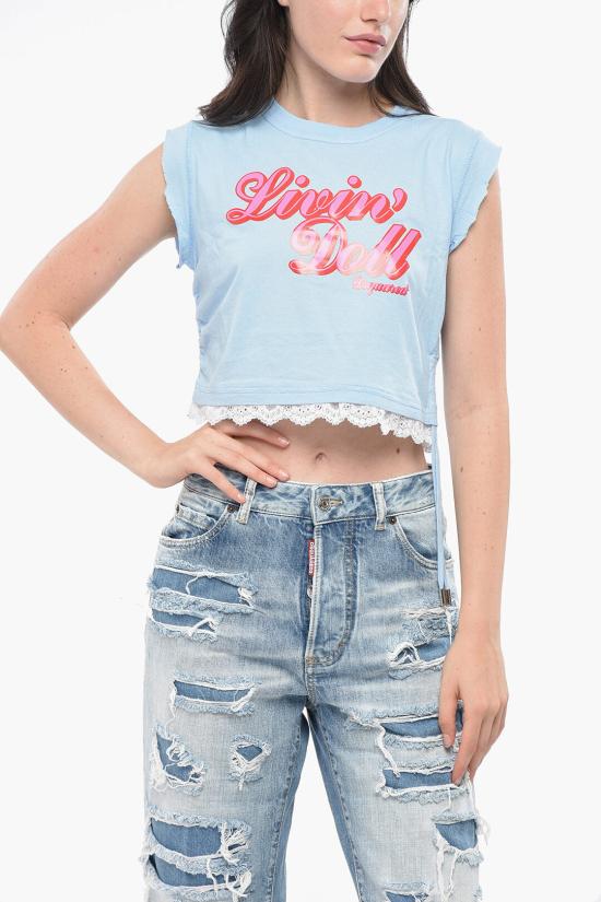  디스퀘어드2 반팔 티셔츠 S72GD0463S24615472 Light blue