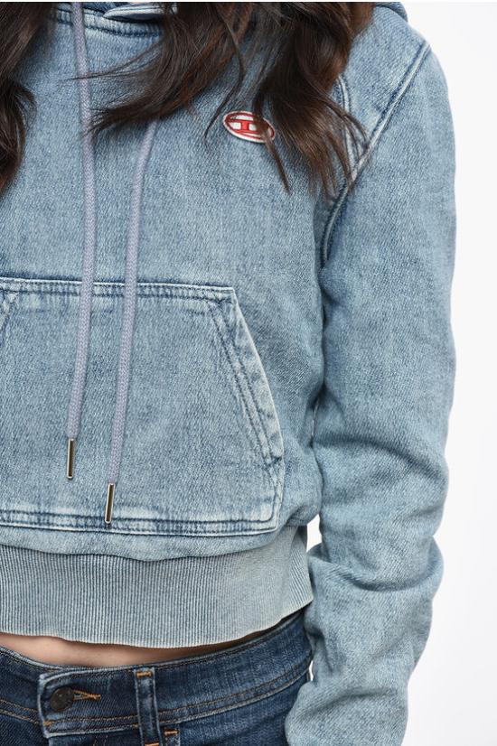  디젤 후드 티셔츠 A04021 09D01 01 Light blue - DIESEL