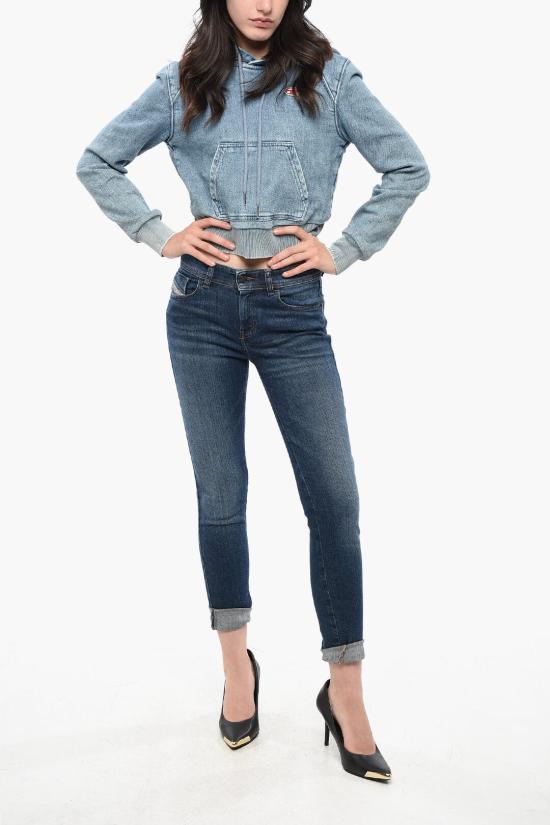  디젤 후드 티셔츠 A04021 09D01 01 Light blue - DIESEL