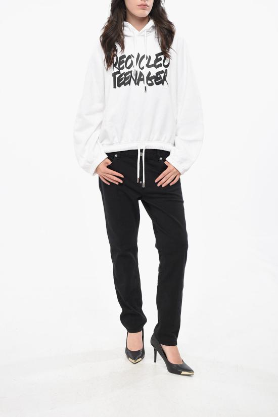  디스퀘어드2 후드 티셔츠 S72GU0431S25030100 Black White - DSQUARED2