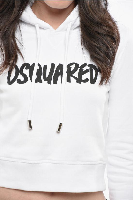  디스퀘어드2 후드 티셔츠 S72GU0441S25516100 Black White - DSQUARED2