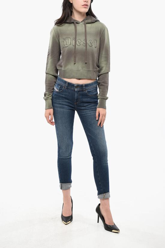  디젤 후드 티셔츠 A14184 0IPAP 5JHA Military Green - DIESEL