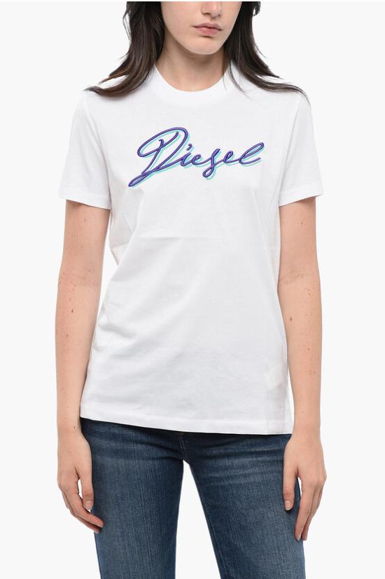  디젤 반팔 티셔츠 A19707 RDRDX 100 White