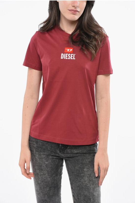  디젤 반팔 티셔츠 A19708 RDRDY 44D Burgundy