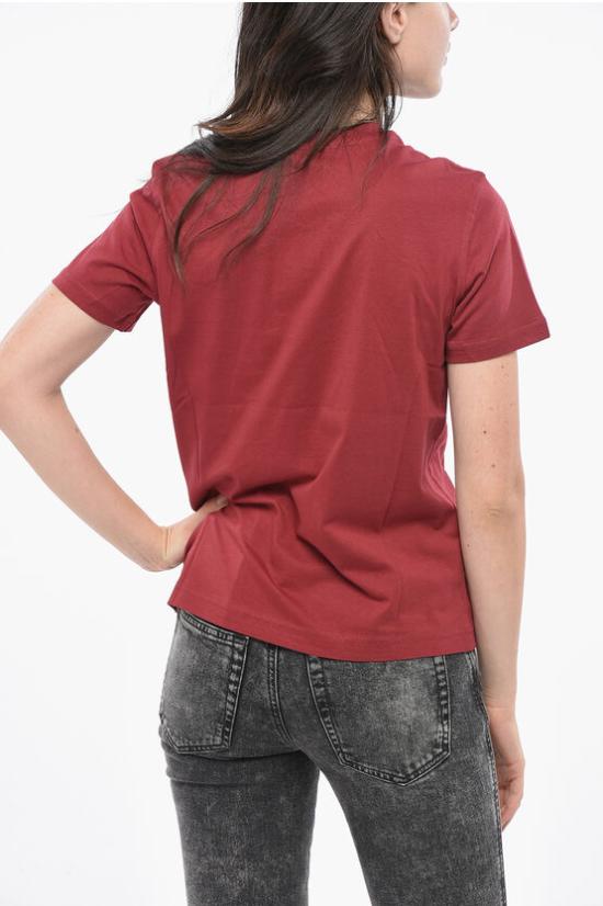  디젤 반팔 티셔츠 A19708 RDRDY 44D Burgundy - DIESEL