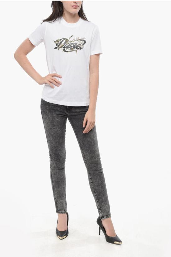  디젤 반팔 티셔츠 A17096 RHERA 100 White - DIESEL