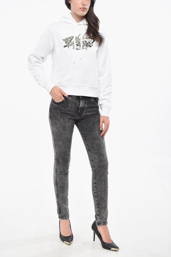  디젤 후드 티셔츠 A17012 RIAJH 100 White - DIESEL