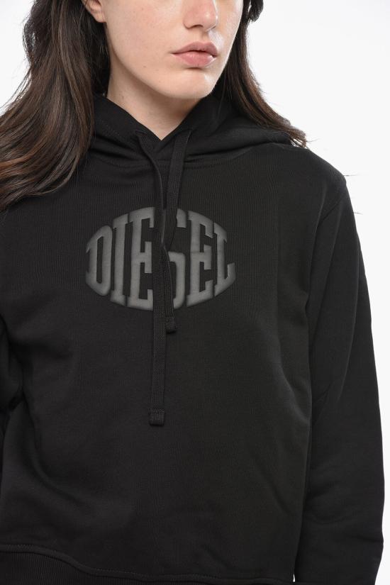  디젤 후드 티셔츠 A17010 RIAJH 900 Black - DIESEL