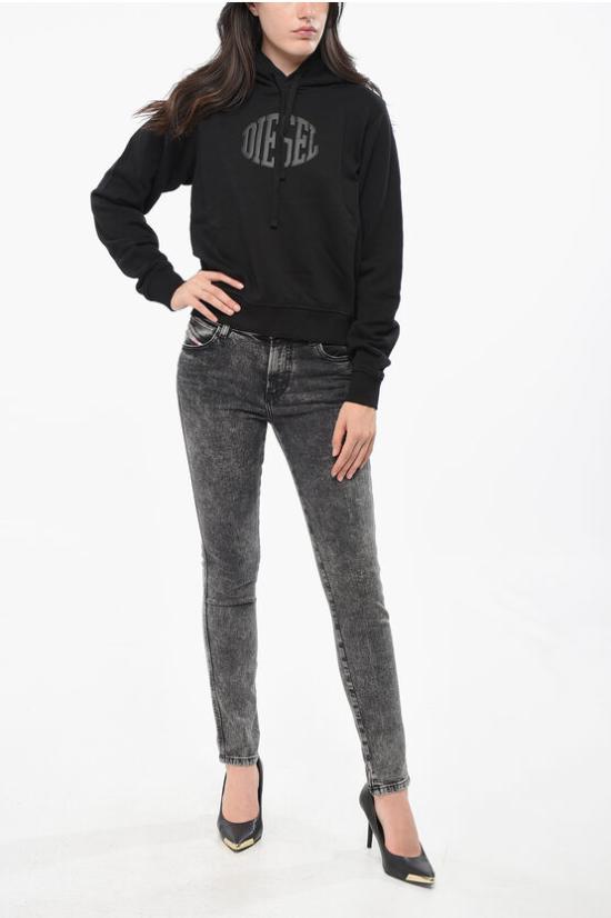  디젤 후드 티셔츠 A17010 RIAJH 900 Black - DIESEL