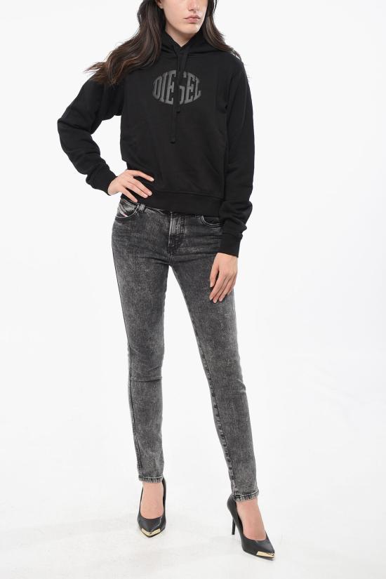  디젤 후드 티셔츠 A17010 RIAJH 900 Black - DIESEL