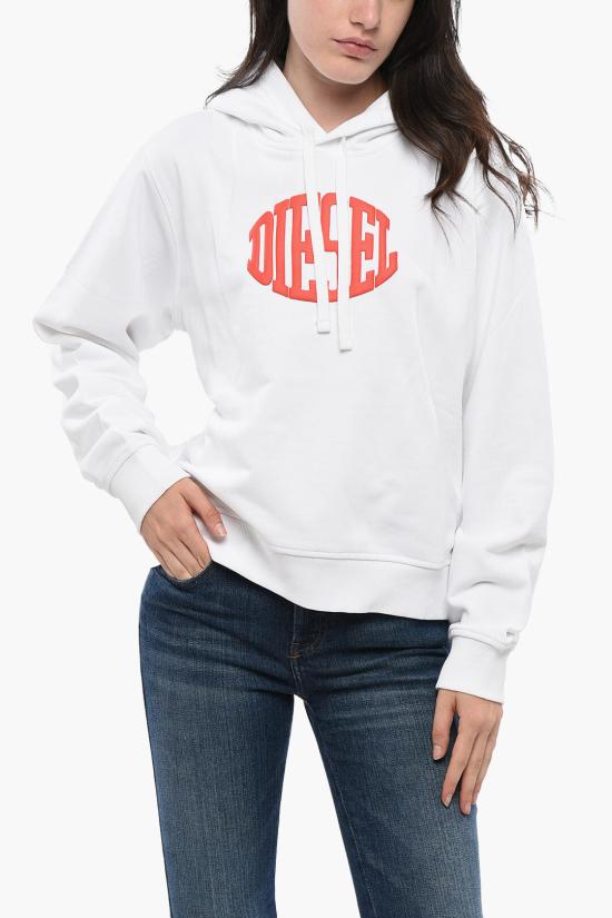  디젤 후드 티셔츠 A17010 RIAJH 100 White