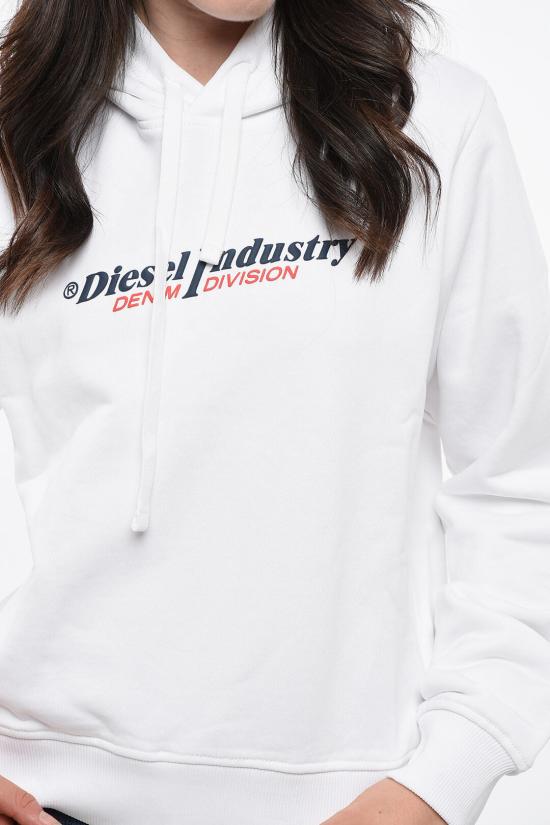  디젤 후드 티셔츠 A12777 RIAJH 100 White - DIESEL