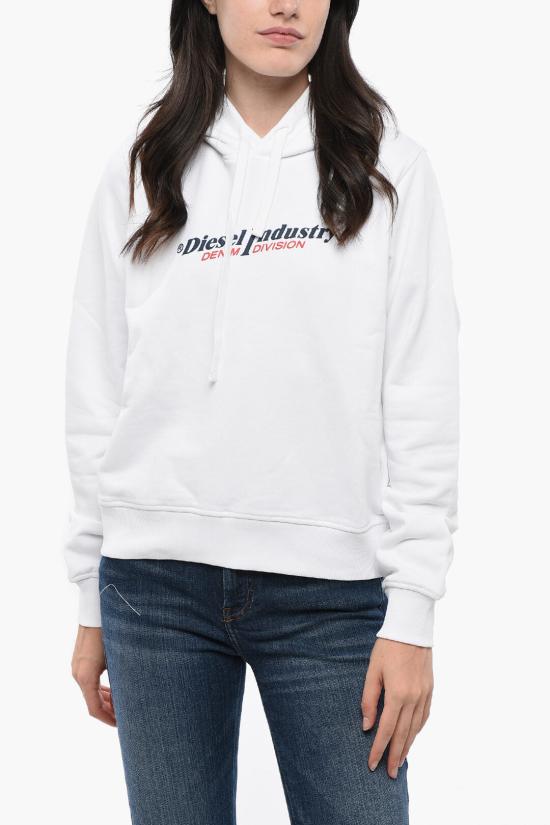  디젤 후드 티셔츠 A12777 RIAJH 100 White