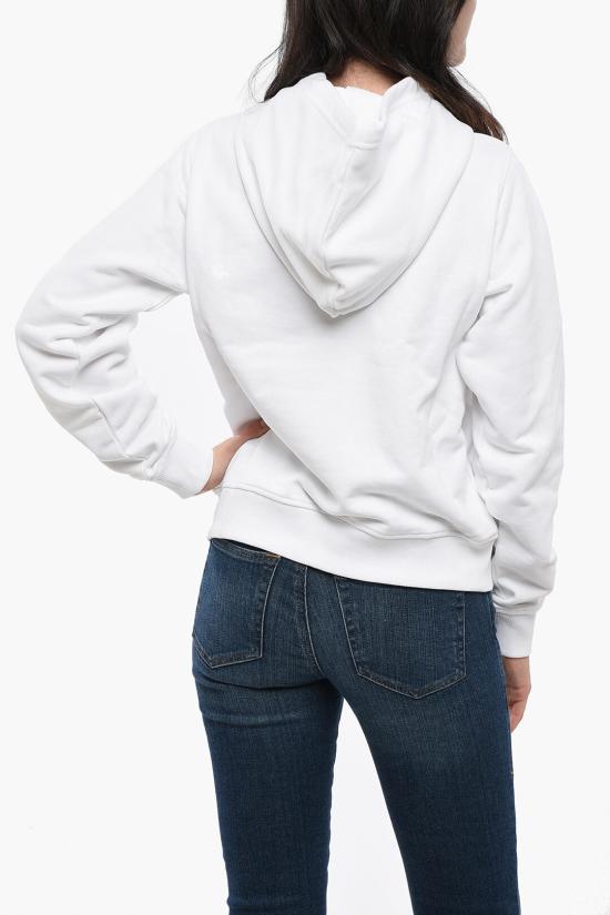  디젤 후드 티셔츠 A12777 RIAJH 100 White - DIESEL