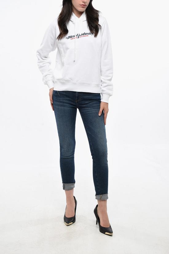  디젤 후드 티셔츠 A12777 RIAJH 100 White - DIESEL