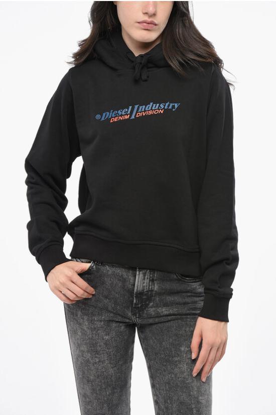  디젤 후드 티셔츠 A12777 RIAJH 9XX Black