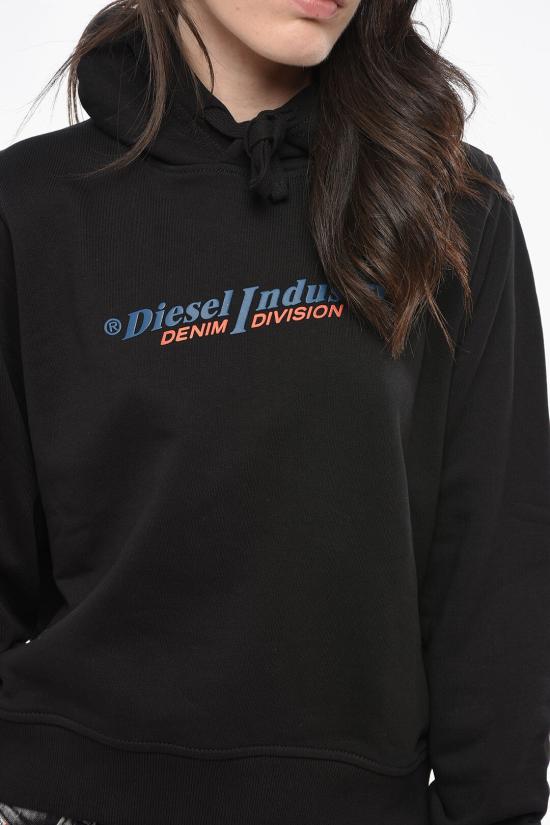  디젤 후드 티셔츠 A12777 RIAJH 9XX Black - DIESEL