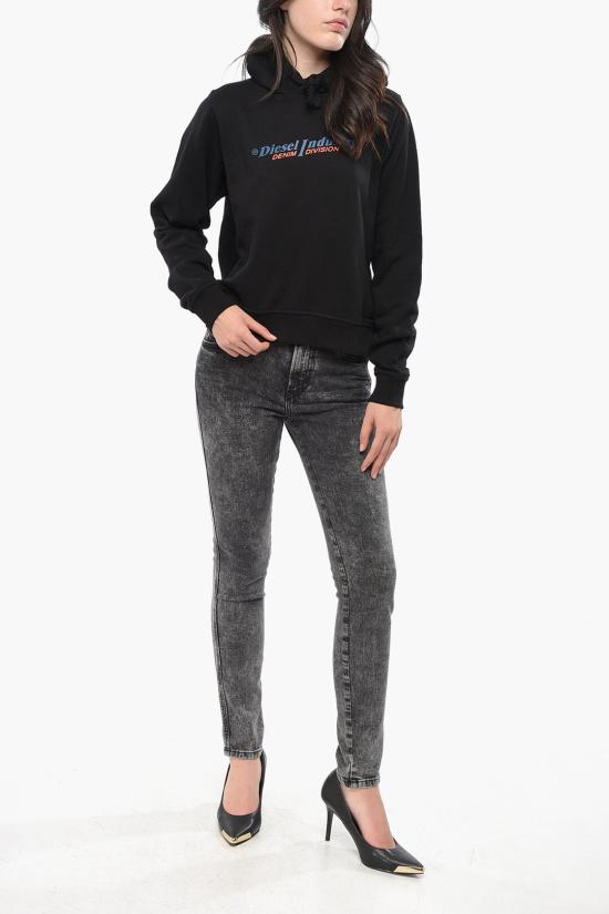  디젤 후드 티셔츠 A12777 RIAJH 9XX Black - DIESEL