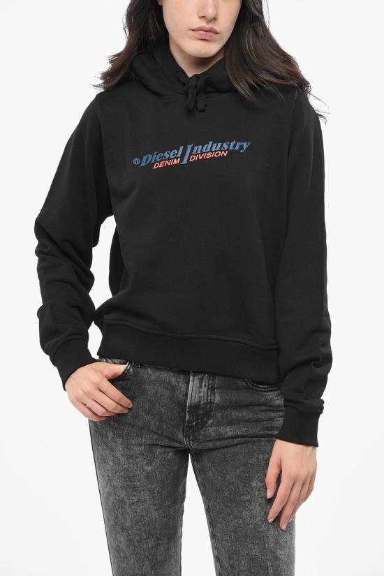  디젤 후드 티셔츠 A12777 RIAJH 9XX Black