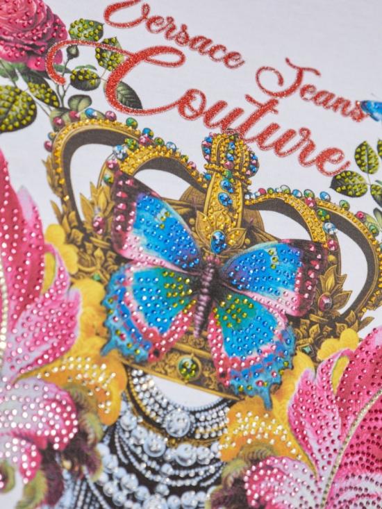 25FW 베르사체 반팔 티셔츠 79HAHE02 White - VERSACE