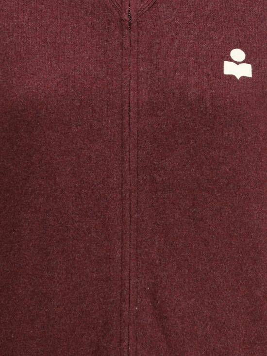 25FW 이자벨마랑에뚜왈 AXELLE 악셀 집업 가디건 CA0004FBA3L75E 80BY BORDEAUX - ISABEL MARANT ETOILE