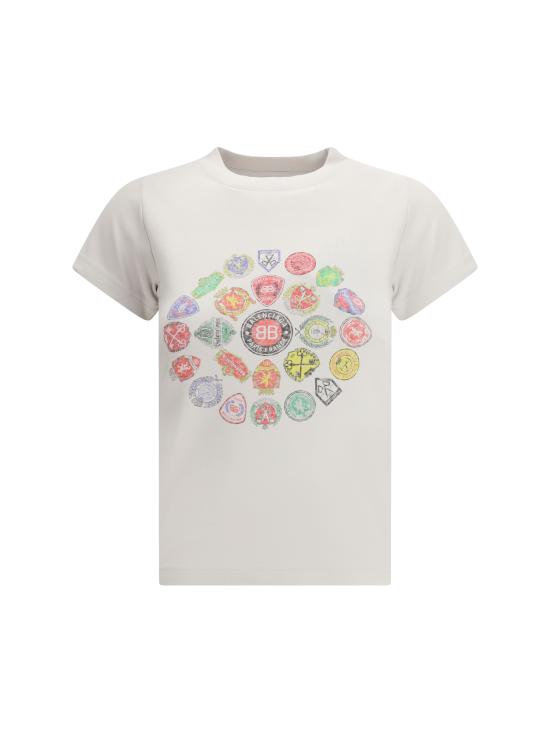 25FW 발렌시아가 반팔 티셔츠 850263TTVH6 9012 WHITE