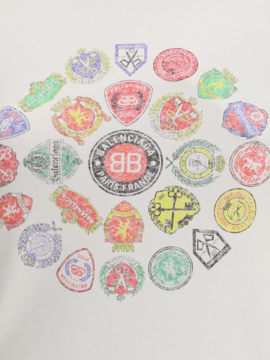 25FW 발렌시아가 반팔 티셔츠 850263TTVH6 9012 WHITE - BALENCIAGA