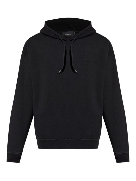 25FW 디스퀘어드2 후드 티셔츠 S74GU0891 S25516 Black