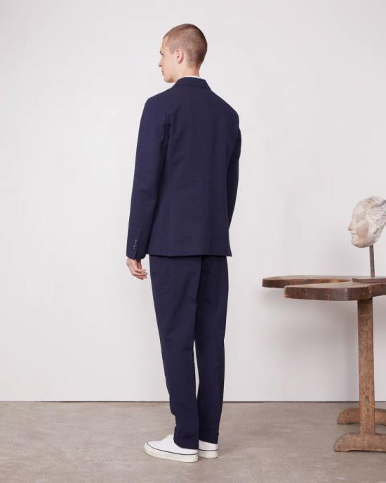 25SS 오피신 제네랄 수트 자켓 S25MTLG401 DARK NAVY Black - OFFICINE GENERALE