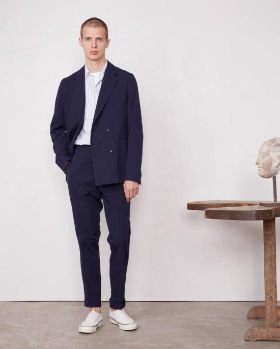 25SS 오피신 제네랄 수트 자켓 S25MTLG401 DARK NAVY Black - OFFICINE GENERALE