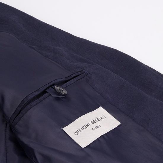 25SS 오피신 제네랄 수트 자켓 S25MTLG409 NIGHT SKY Black - OFFICINE GENERALE