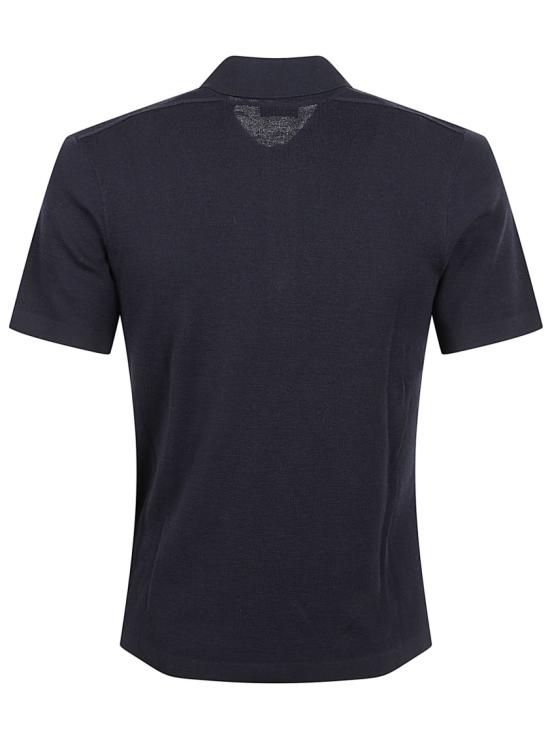 25FW 버버리 울 폴로 셔츠 8112159 A1222 Black - BURBERRY