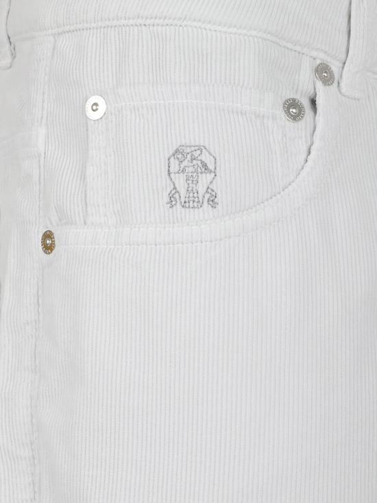 25FW 브루넬로 쿠치넬리 데님 팬츠 M279UF1010 C6023 White - BRUNELLO CUCINELLI
