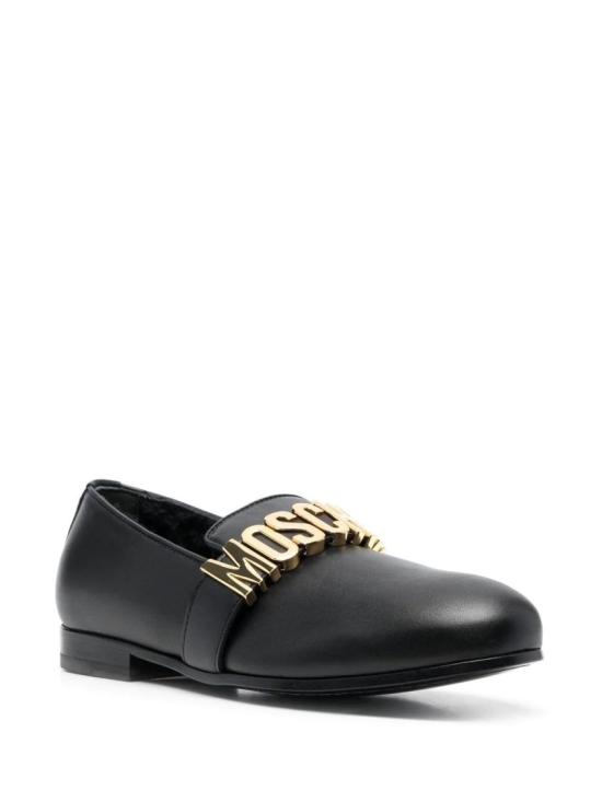  모스키노 플랫 슈즈 MA10202D1FMF0 000 Black - MOSCHINO