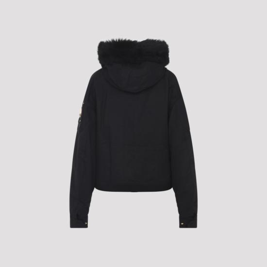 25FW 무스너클 골드 시리즈 로건 시어링 트림 봄버 재킷 M35LB022GS Black - MOOSE KNUCKLES