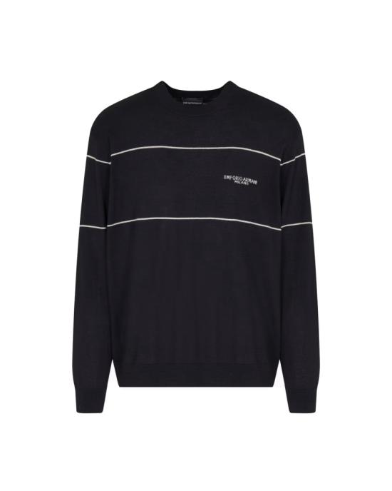 25FW 엠포리오 아르마니 긴팔 티셔츠 EM002796 AF141991 173 Black