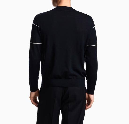 25FW 엠포리오 아르마니 긴팔 티셔츠 EM002796 AF141991 173 Black - EMPORIO ARMANI