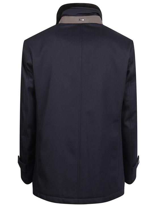 25FW 에르노 사선 울 카코트 IM000369U331869200 Black - HERNO