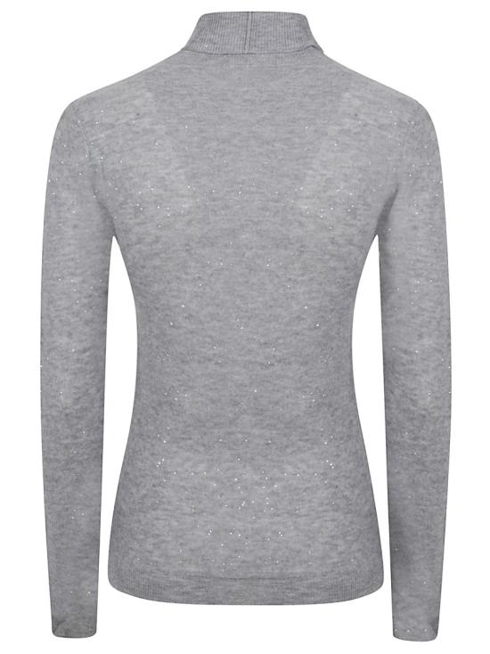 25FW 파비아나 필리피 스팽글 장식 울 스웨터 MAD215F068L5578132 Grey - FABIANA FILIPPI