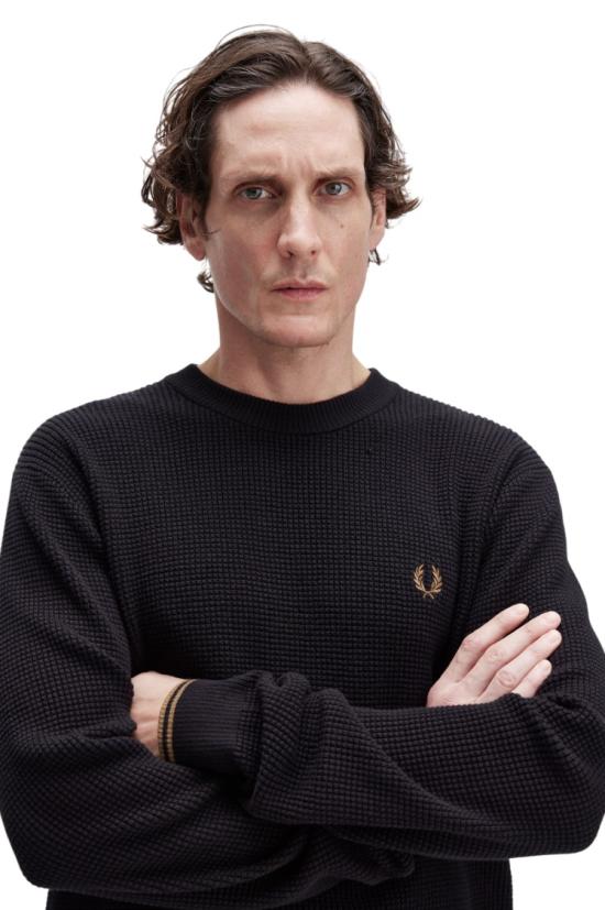 25FW 프레드페리 스웨터 K6507 Black - FRED PERRY
