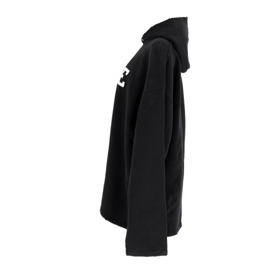  발렌시아가 후드 티셔츠 661711TKVD41070 Black - BALENCIAGA
